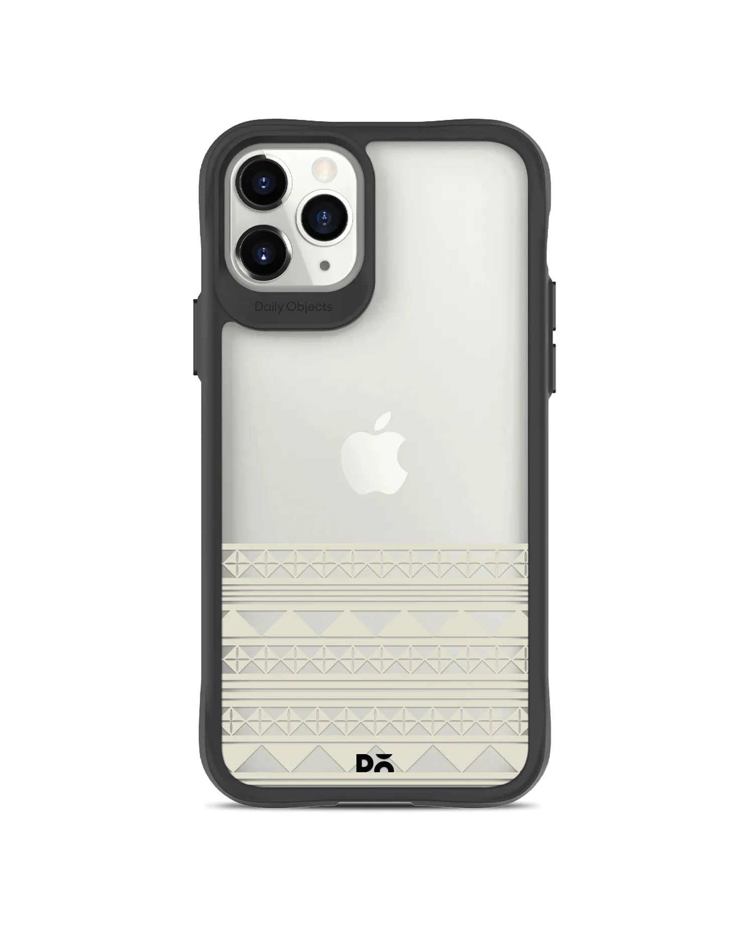 DailyObjects Mandala Band Off White Black Hybrid Clear Case Cover For iPhone 11 Pro