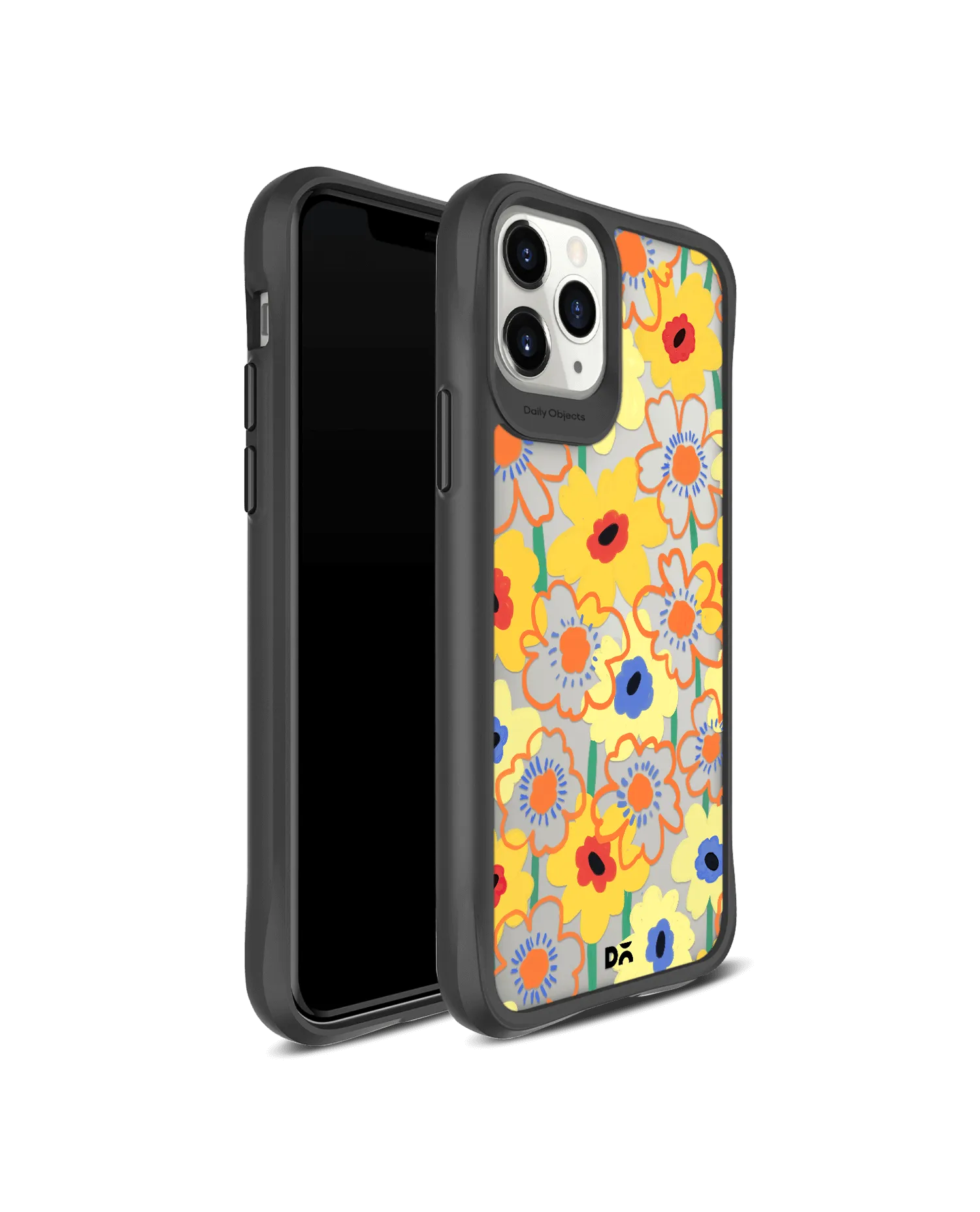 DailyObjects Sunflower Nostalgia Black Hybrid Clear Case Cover For iPhone 11 Pro