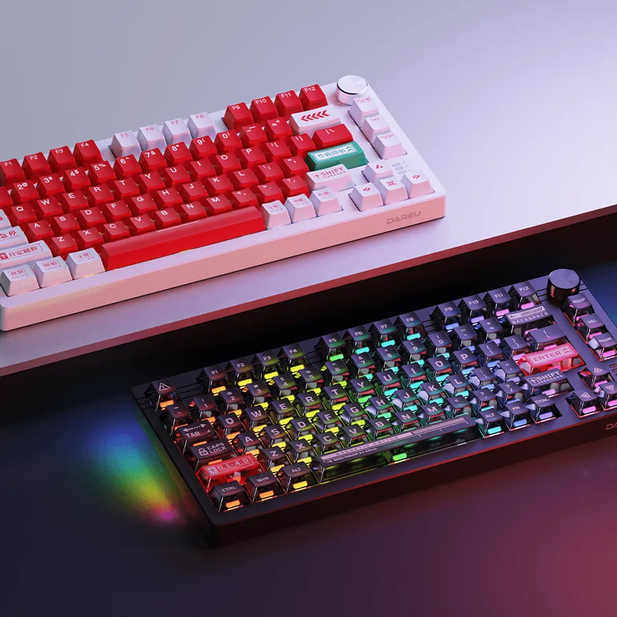 DAREU EK75 RT | Compact  75-Key Wired RGB Magnetic Hotswap Keyboard