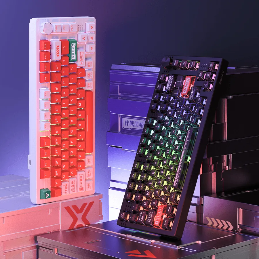 DAREU EK75 RT | Compact  75-Key Wired RGB Magnetic Hotswap Keyboard