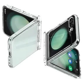 Dealsplant Back Cover Case Compatible with Galaxy Z Flip 5 (TPU   Poly Carbonate | Crystal Clear)