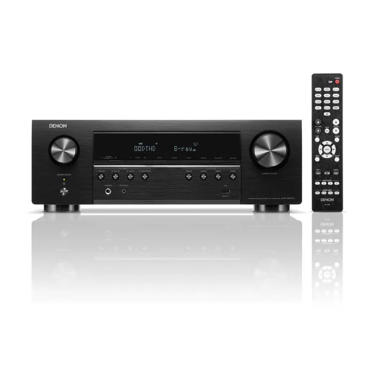 DENON AVRS670H | Récepteur AV cinéma maison 5.2 Canaux - HDMI 8K - Heos intégré - Bluetooth - Wi-Fi - Noir