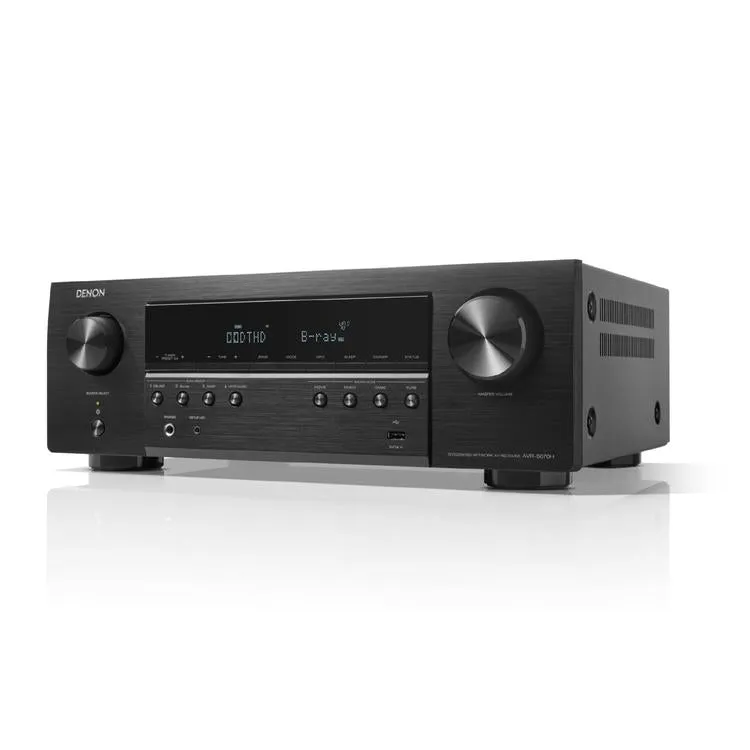 DENON AVRS670H | Récepteur AV cinéma maison 5.2 Canaux - HDMI 8K - Heos intégré - Bluetooth - Wi-Fi - Noir