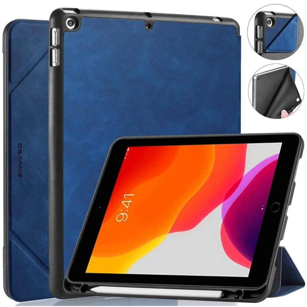 DG.MING See series iPad 10.2 (2021) / (2020) / (2019) leather flip case - Blue