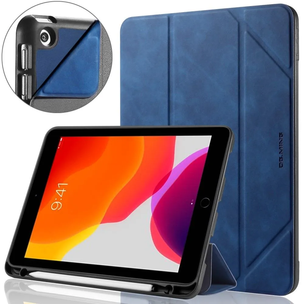 DG.MING See series iPad 10.2 (2021) / (2020) / (2019) leather flip case - Blue