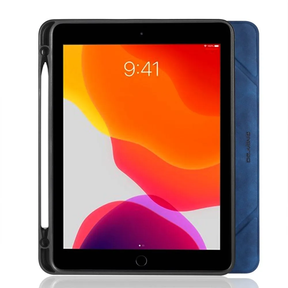 DG.MING See series iPad 10.2 (2021) / (2020) / (2019) leather flip case - Blue