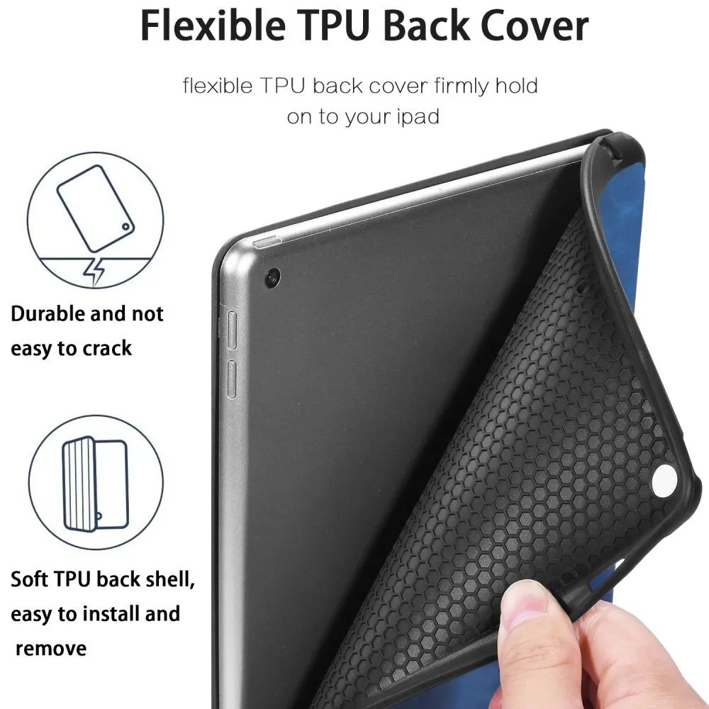 DG.MING See series iPad 10.2 (2021) / (2020) / (2019) leather flip case - Blue