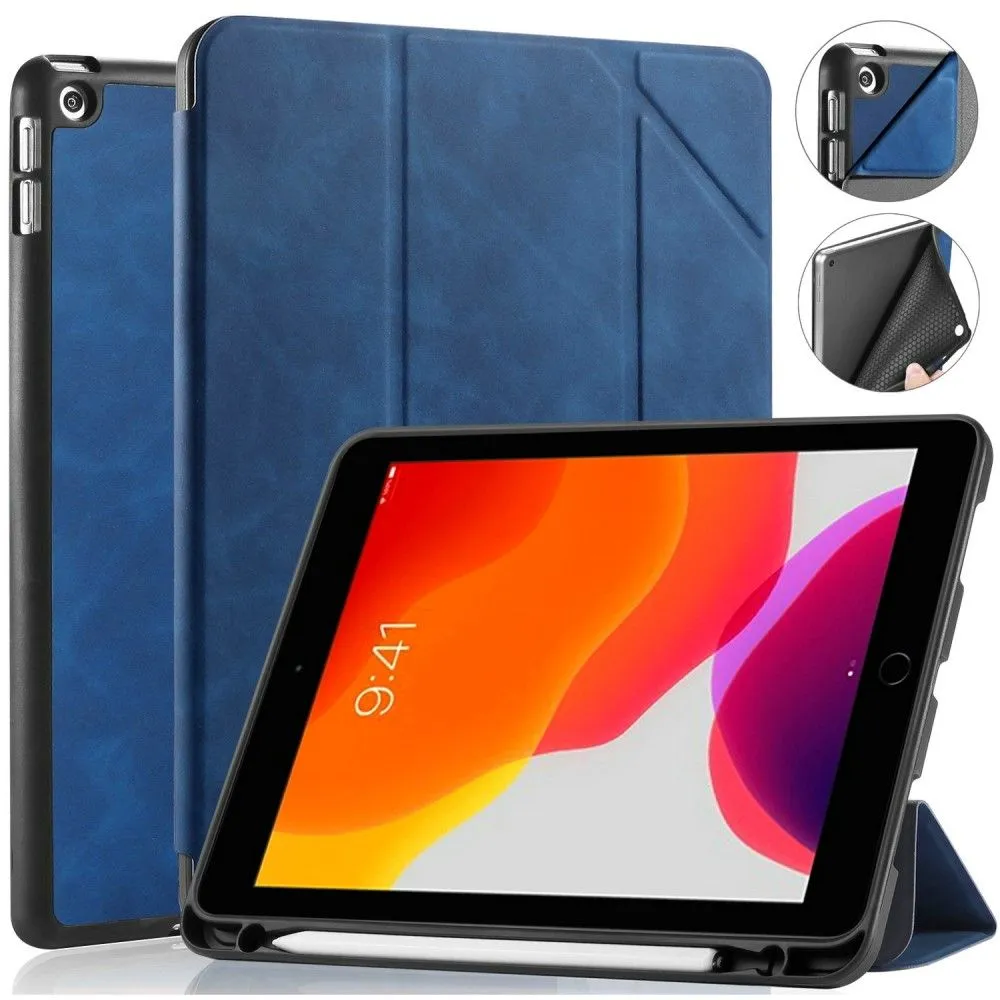 DG.MING See series iPad 10.2 (2021) / (2020) / (2019) leather flip case - Blue