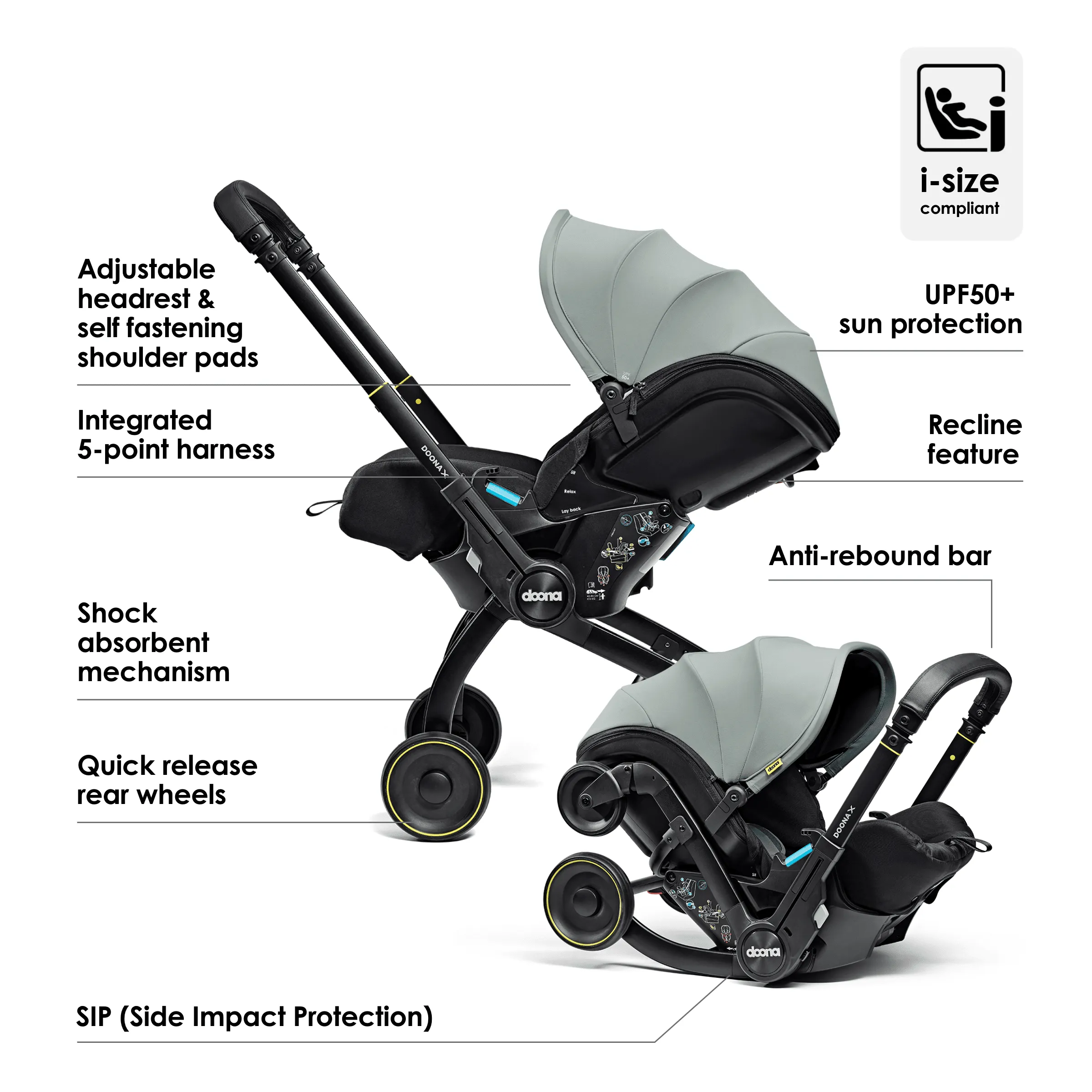 Doona X Car Seat & Stroller Dusty Sage