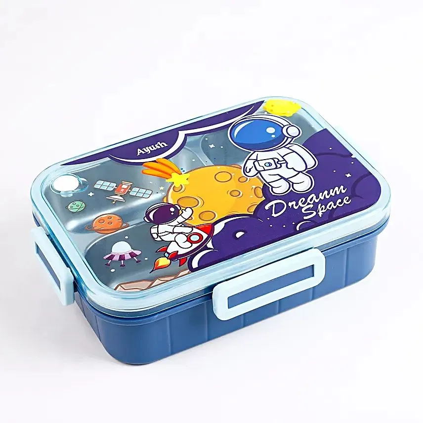 Dream Space 3 Compartment Stainless Steel Bento Lunch Box