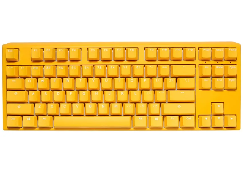 Ducky One 3 Yellow Tkl Gaming Keyboard, Rgb Led - Mx-Brown (Us)