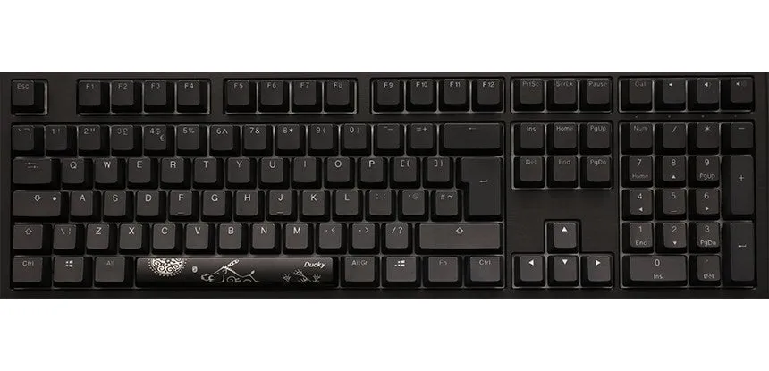 Ducky Shine 7 Pbt Gaming Keyboard - Mx-Blue (Us), Rgb Led, Blackout