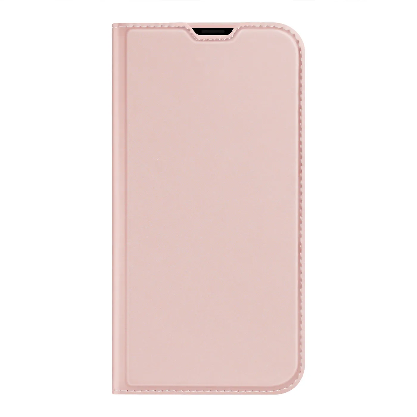 DUX DUCIS Skin Pro Faux Leather Wallet Flip Case for Apple iPhone 14 Plus - Rose Gold