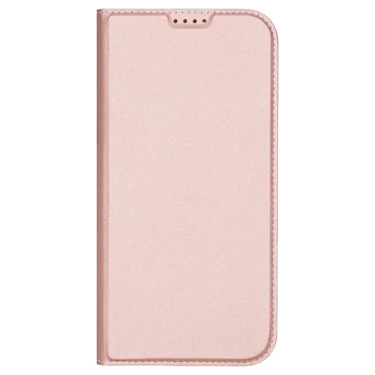 DUX DUCIS Skin Pro Faux Leather Wallet Flip Case for Apple iPhone 16 Pro - Rose Gold