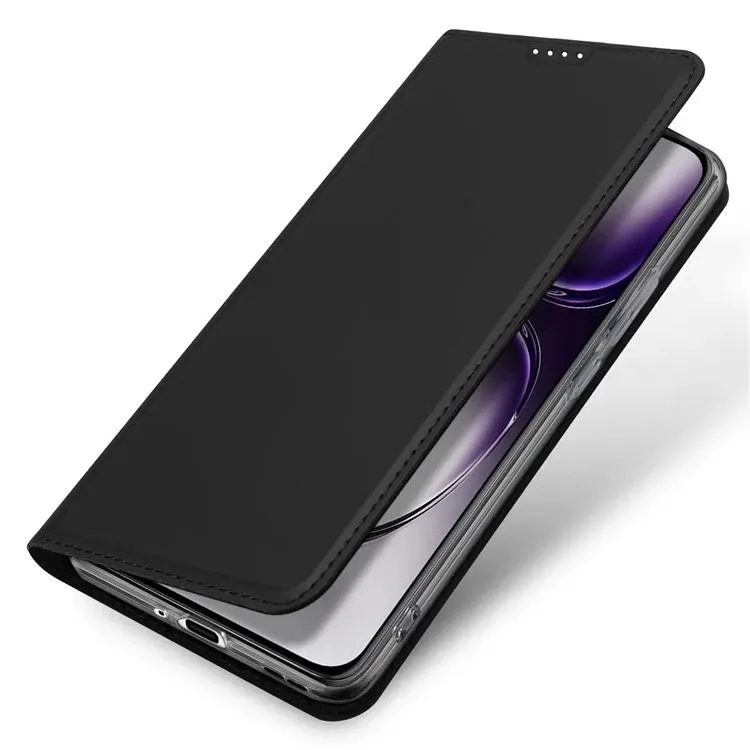 DUX DUCIS Skin Pro Faux Leather Wallet Flip Case for OPPO Reno12 - Black