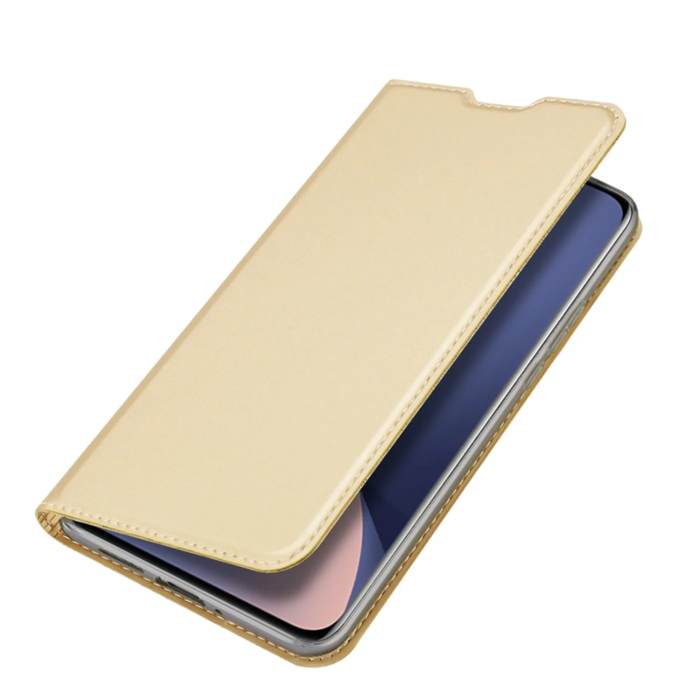 DUX DUCIS Skin Pro Faux Leather Wallet Flip Case for Xiaomi 12 / 12X / 12S- Gold