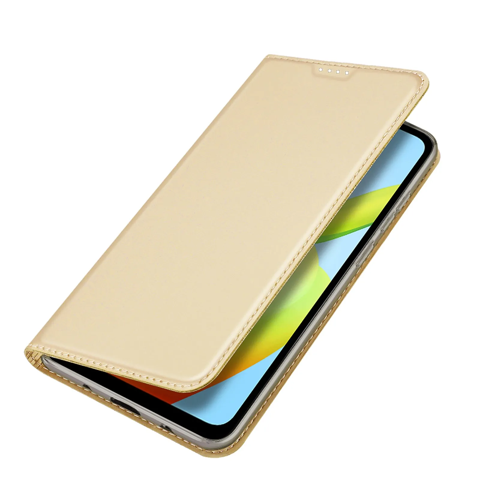 DUX DUCIS Skin Pro Faux Leather Wallet Flip Case for Xiaomi Redmi A1  (Plus) - Gold