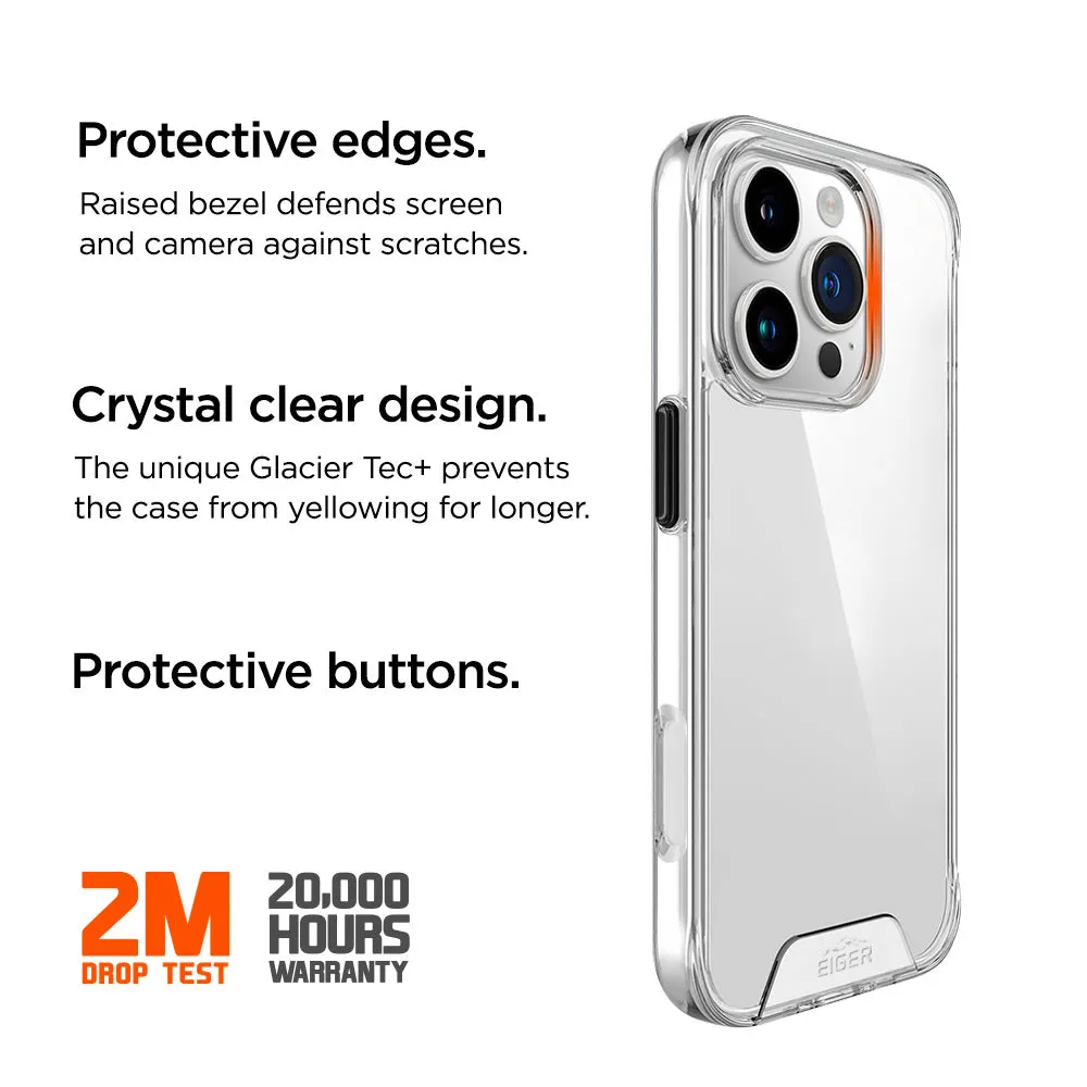 Eiger Glacier Case for Apple iPhone 16 Pro in Clear