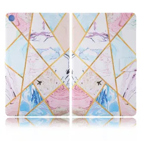 Elegant pattern leather flip case for Samsung Galaxy Tab A7 10.4 (2020) - Marble Pattern