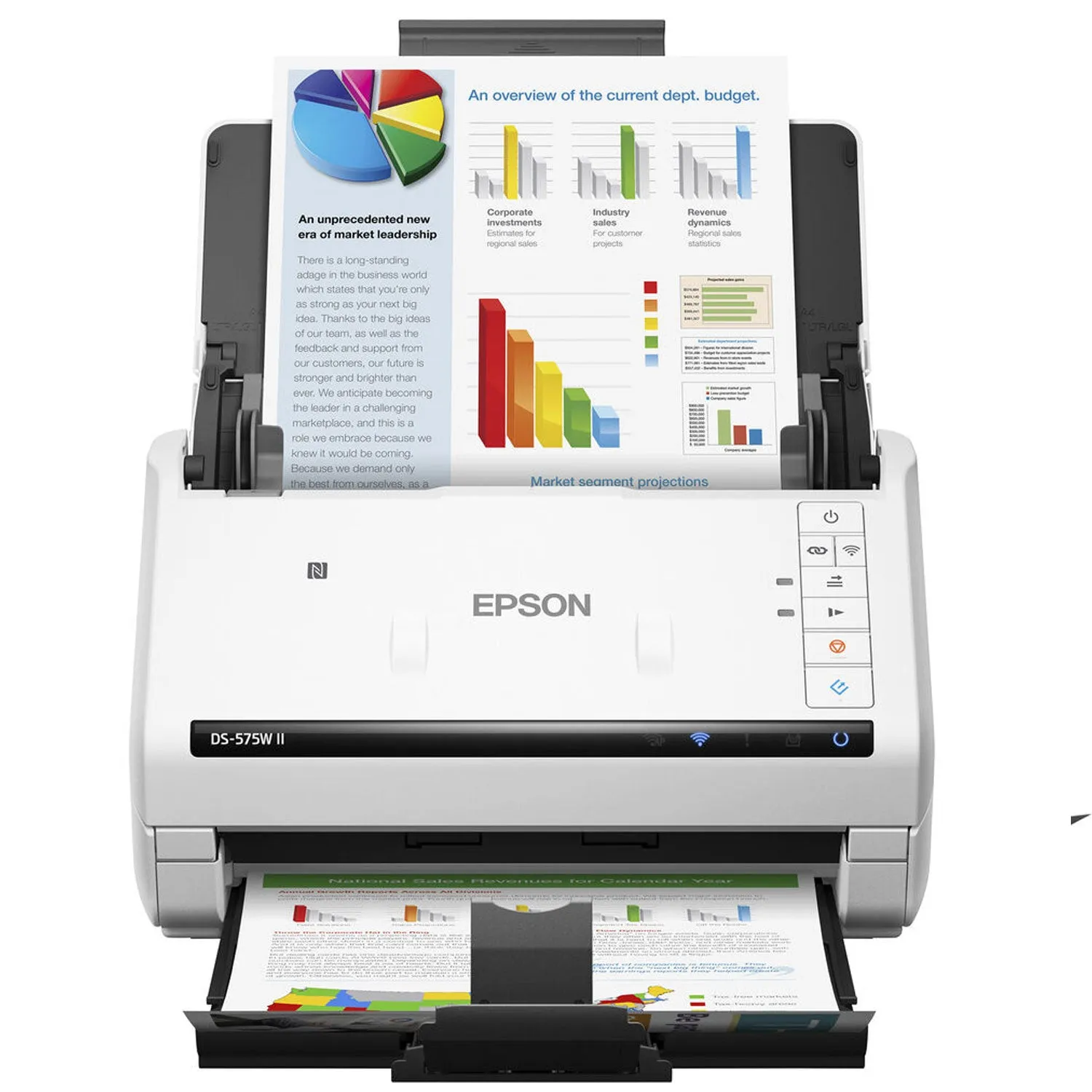 Epson DS-575W II Contact Image Sensor CIS Duplex Document Scanner