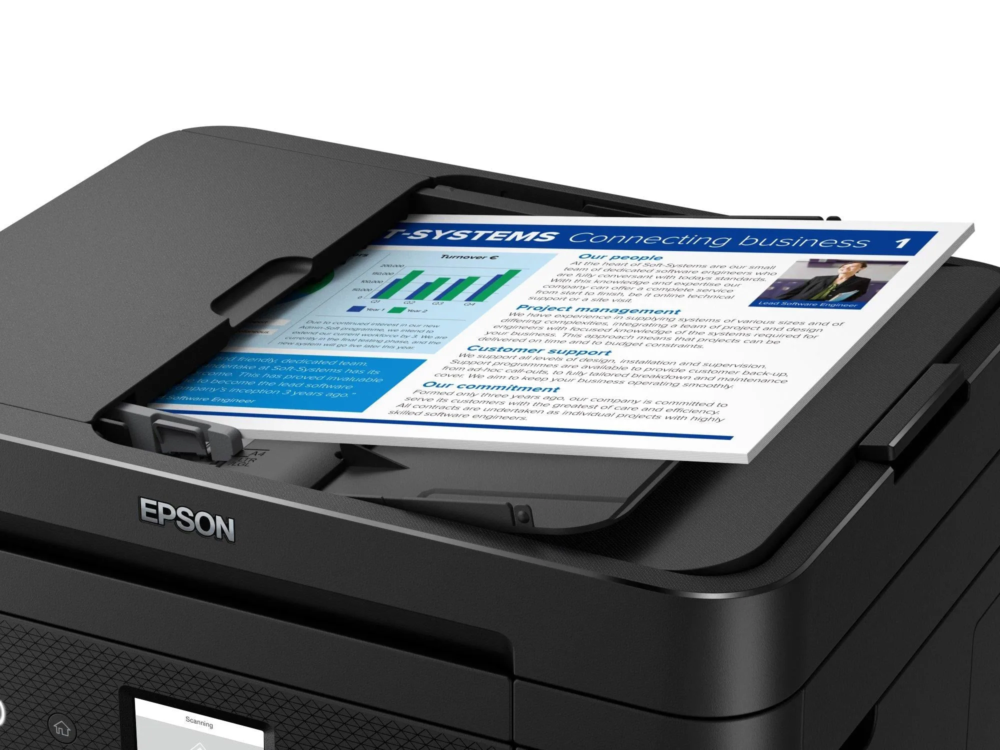 Epson Workforce Wf-2960Dwf 2960Dwf Wf2960dwf 2960Dwf Wf2960 2960  - Multifunction Printer - Colour - Ink-Jet - 216 X 297