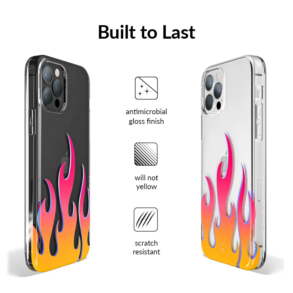 Flames Clear iPhone Case