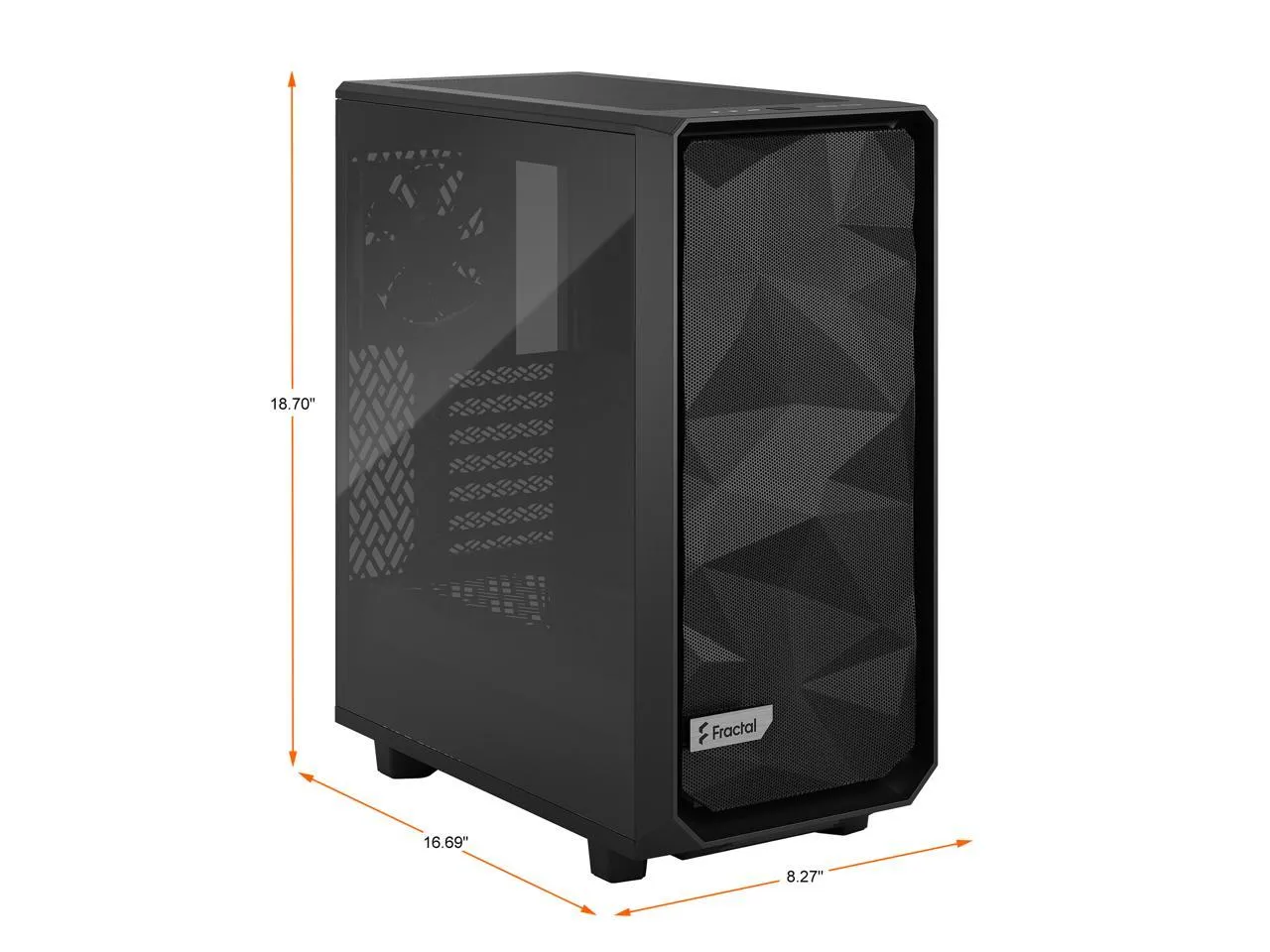 Fractal Design Meshify 2 Compact Light Black Tempered Glass ATX Case FD-C-MES2C-03