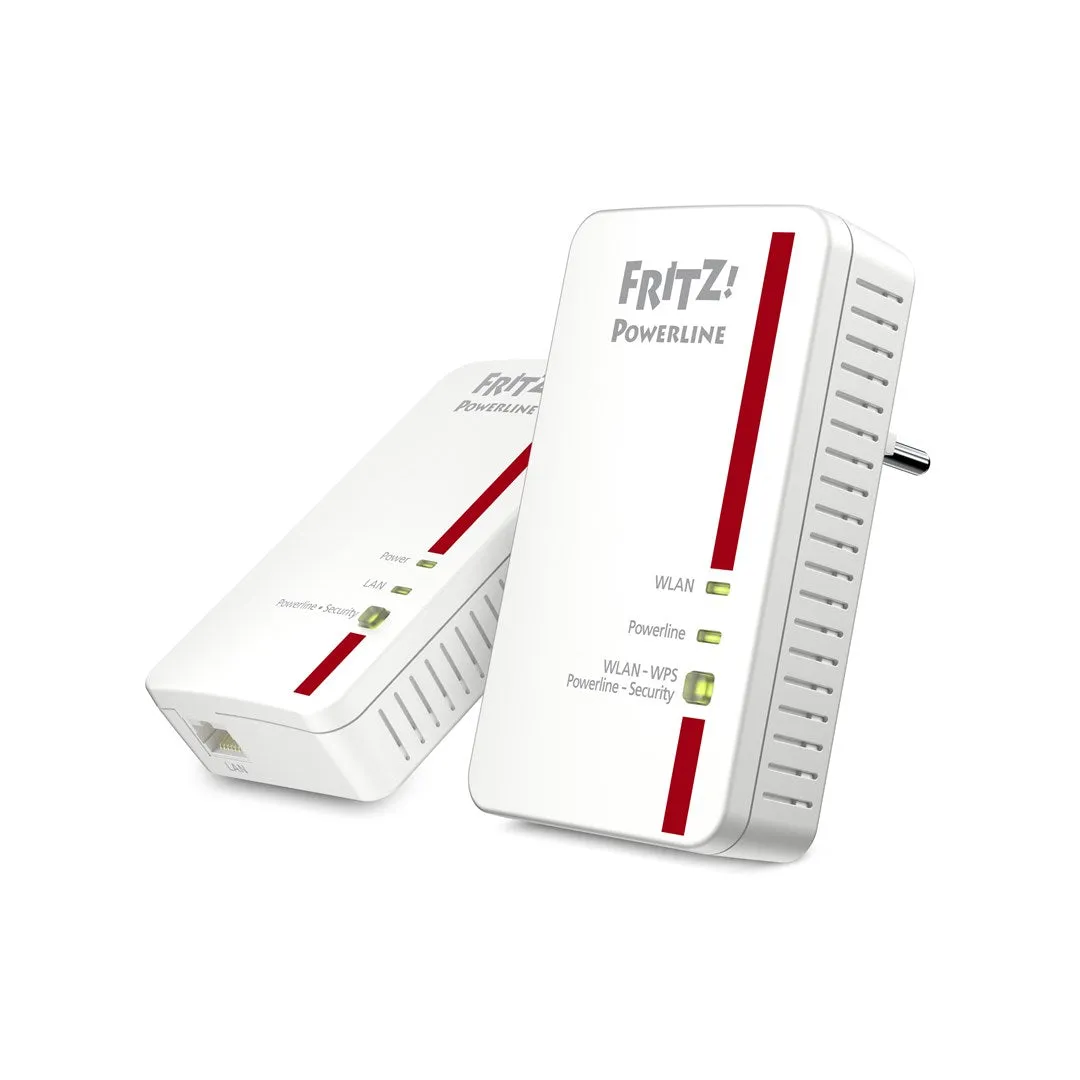 Fritz!Powerline 1240E Wlan Set 1200 Mbit/S Ethernet Lan Wi-Fi White 1 Pc(S)