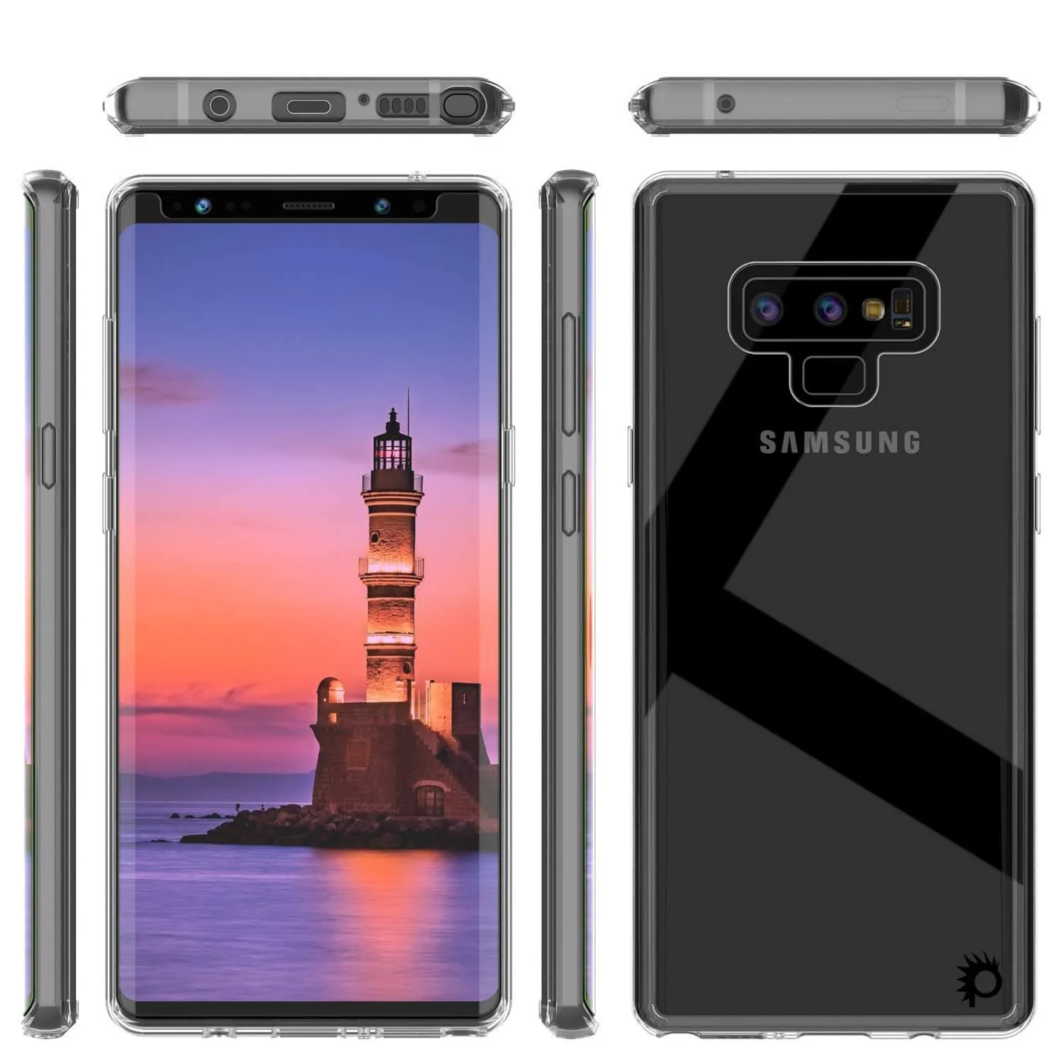 Galaxy Note 9 Punkcase Lucid-2.0 Series Slim Fit Armor Clear Case Cover