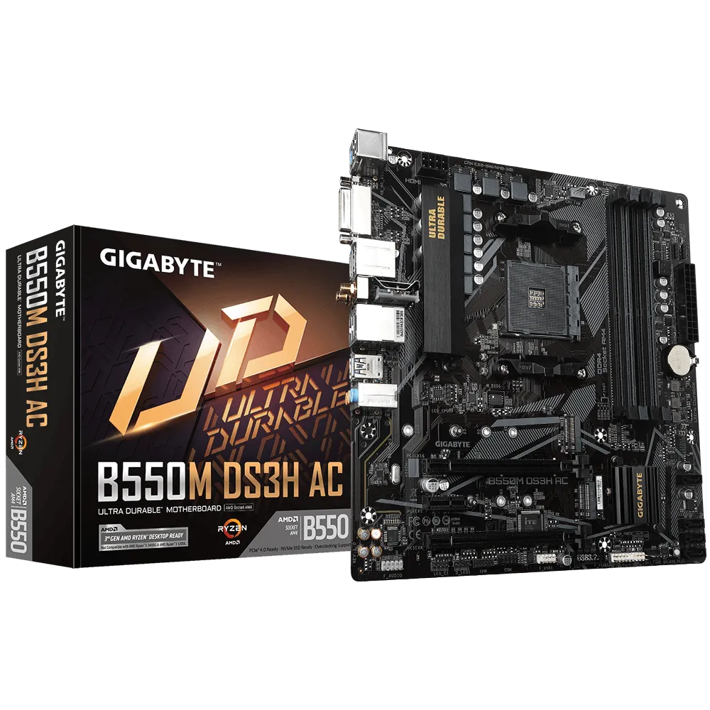 Gigabyte B550M DS3H AC | AM4 mATX Motherboard