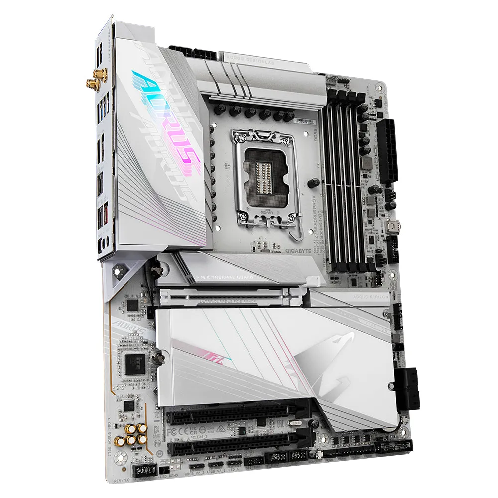 Gigabyte Z790 Aorus Pro X Motherboard - Supports Intel 14Th Gen Cpus, 18 1 2 Phases Vrm, Up To 8266Mhz Ddr5 (Oc), 1Xpcie