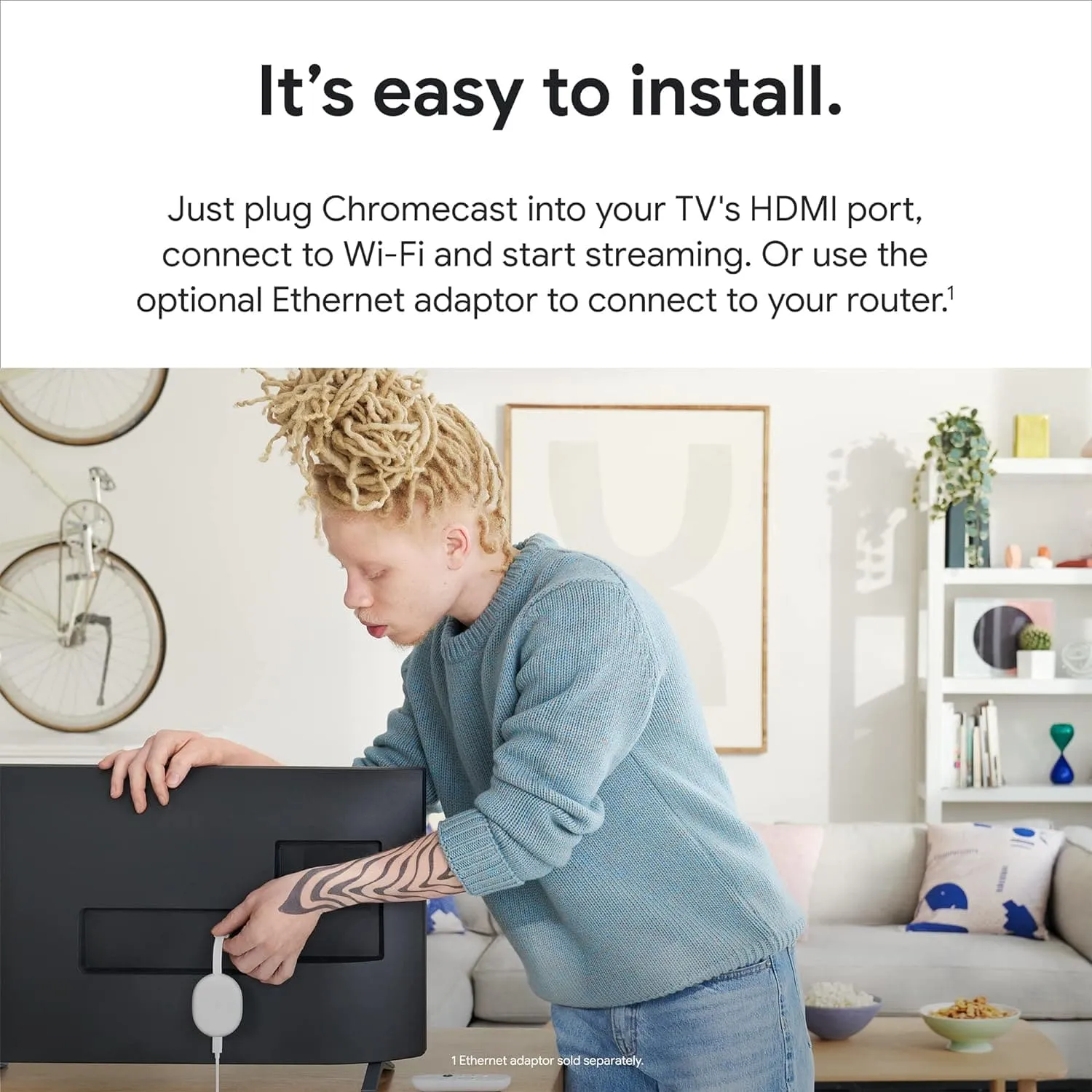 Google Chromecast With Google TV HD 2022 And Voice Remote