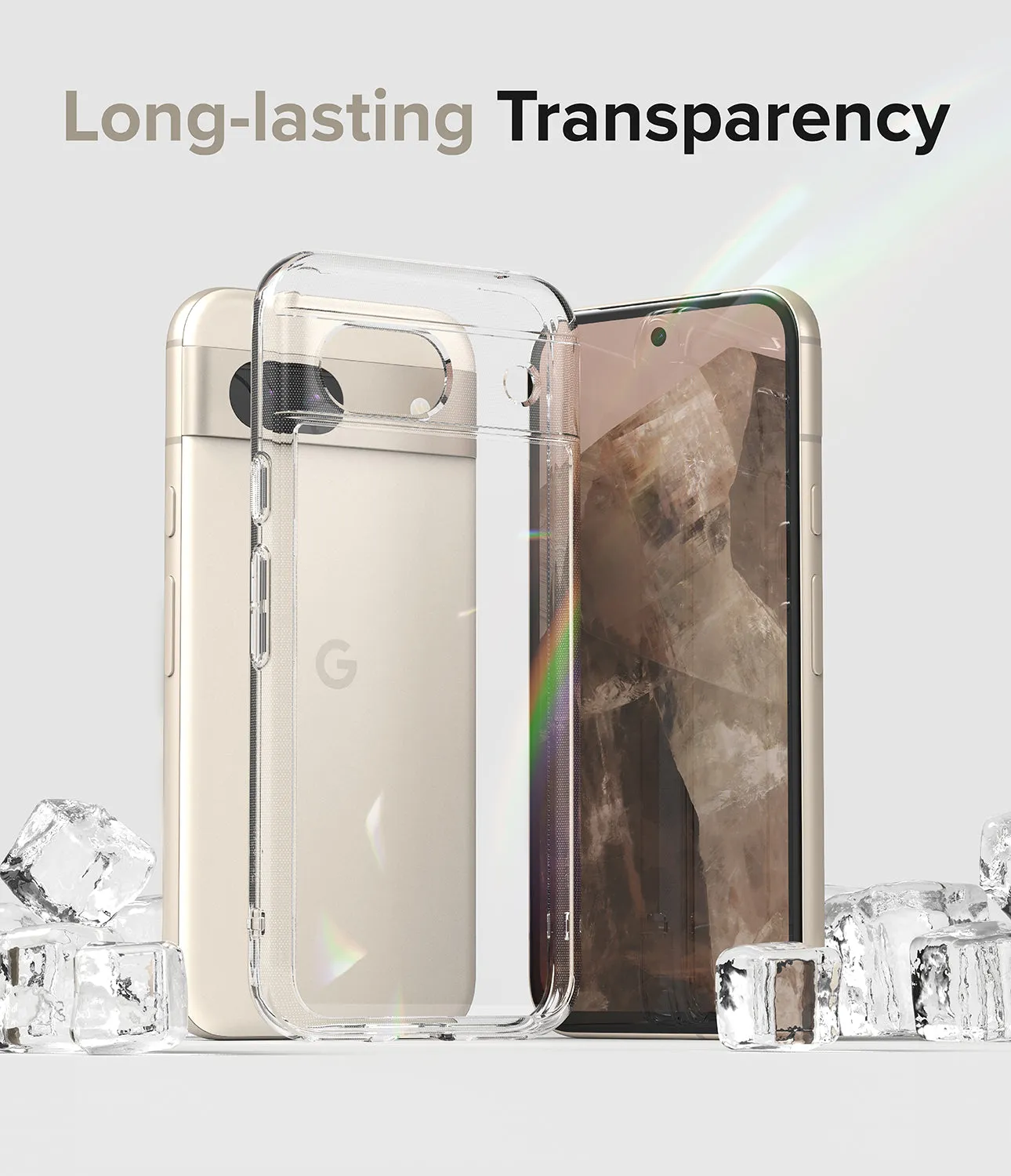 Google Pixel 8a Case Cover | Fusion Series | Clear