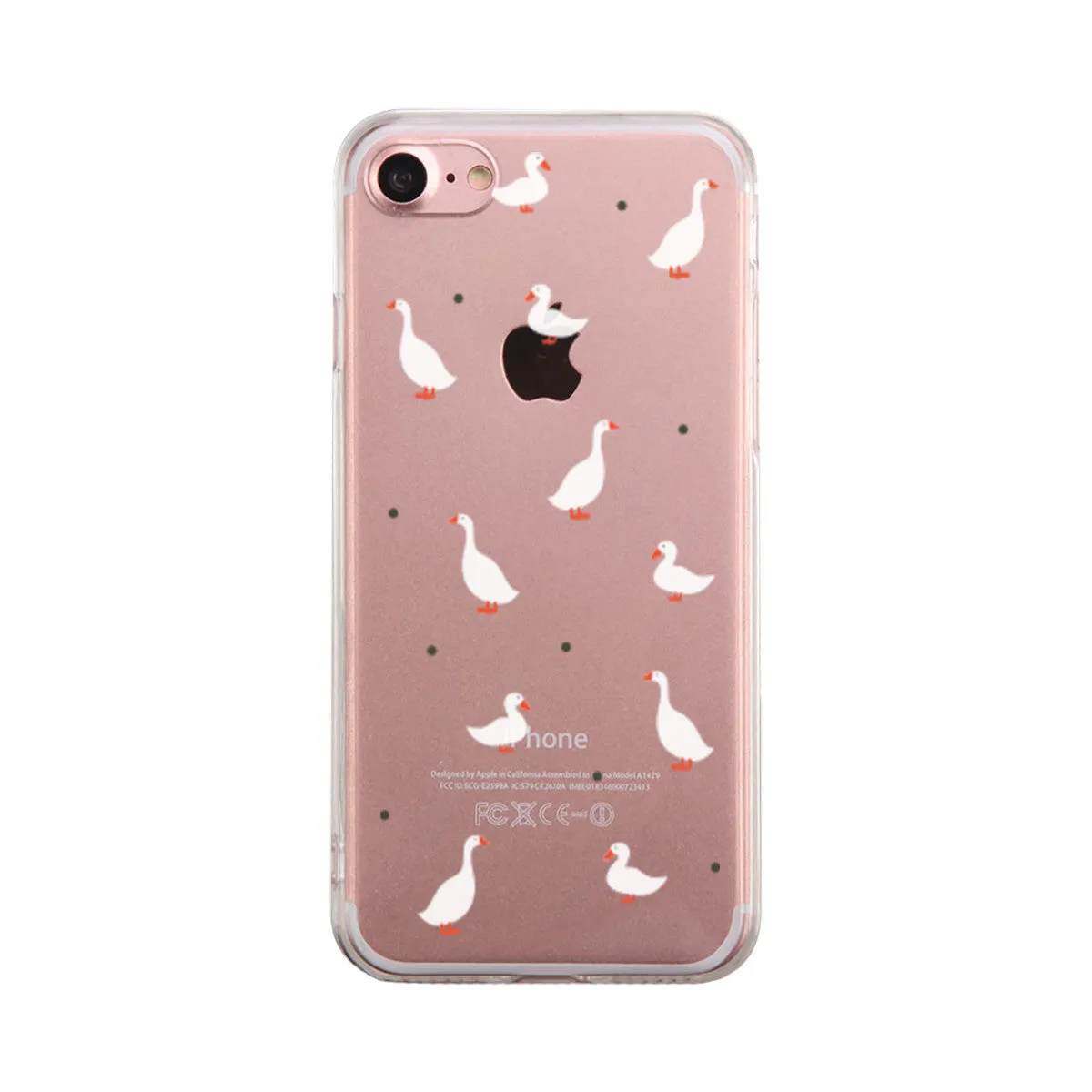 Gooses Pattern Phone Case Cute Clear Phonecase