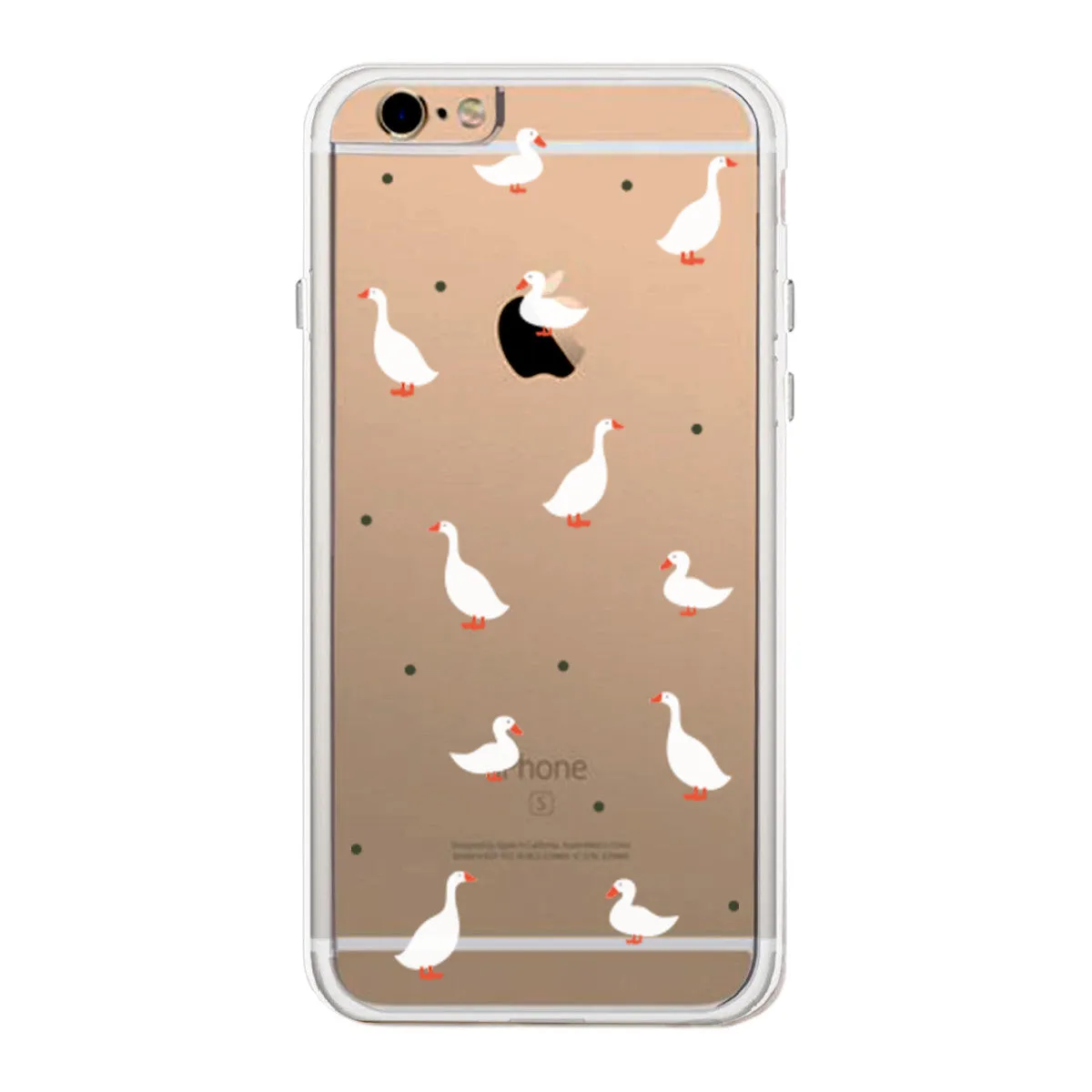 Gooses Pattern Phone Case Cute Clear Phonecase