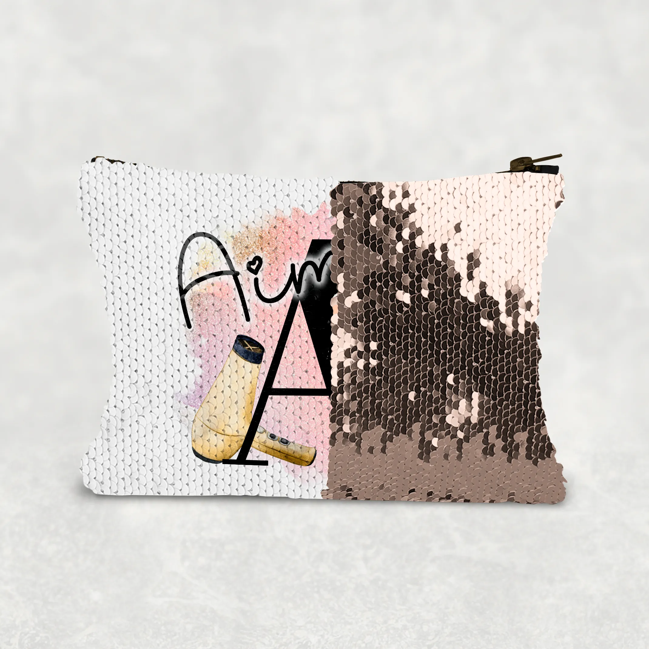 Hairdresser Alphabet Sequin Personalised Bag