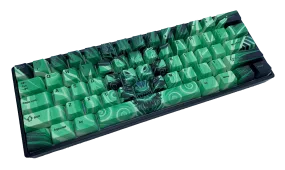 Hayabusa 60% Keyboard - Green Liquid Oni Dragon