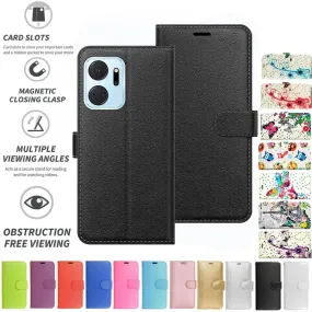 Honor X7a Flip Folio Book Wallet Case