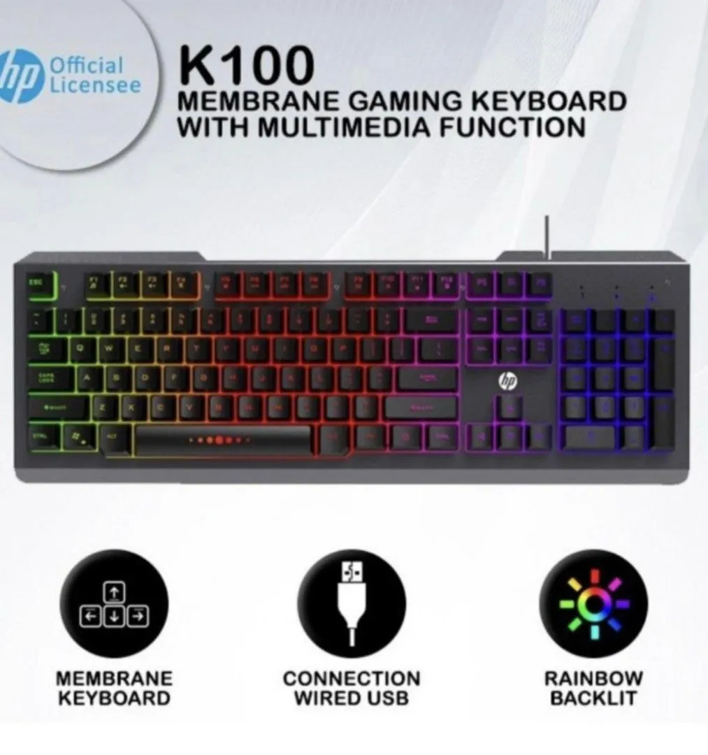 HP Gaming Keyboard K100