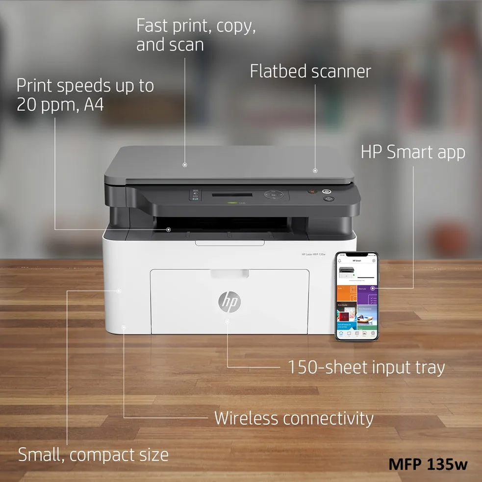 HP (MFP135A/MFP135W) LaserJet Printer