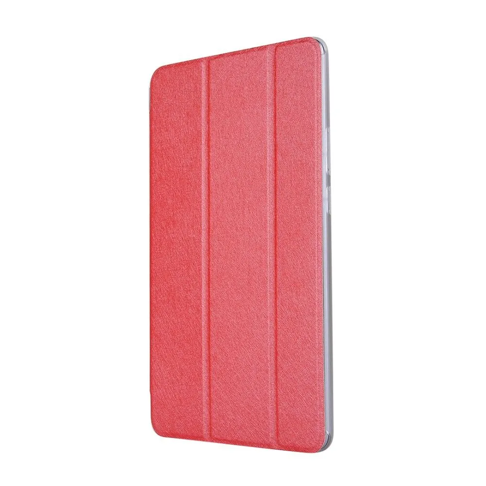 Huawei MediaPad T3 8.0 silk texture PU leather flip case - Red