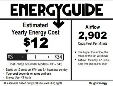 Hunter 44-inch Radeon Smart Ceiling Fan