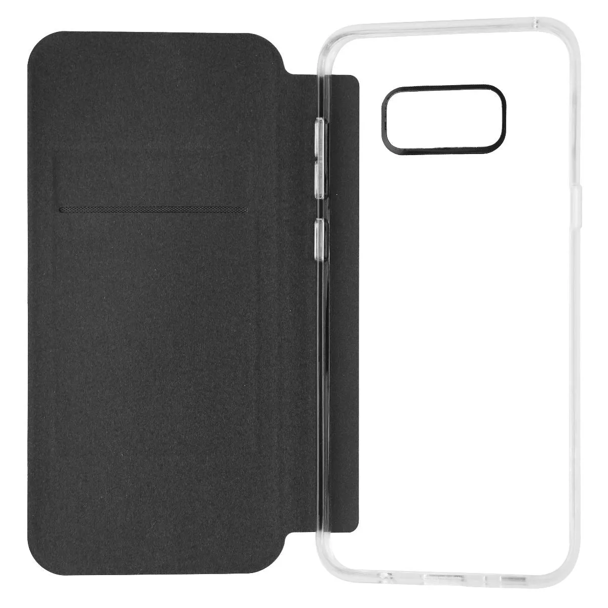 Incipio- Samsung Galaxy S8 , NGP Folio Case - Clear/Black