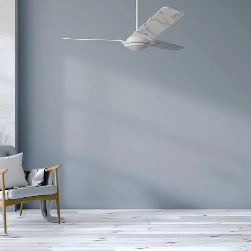 Innovator White/Marble Pattern Finish/White Marble 3 Blade Smart Ceiling Fan with Dimmable LED Light Kit Works with Remote Control, Wi-Fi apps and Voice control via Google Assistant/Alexa/Siri