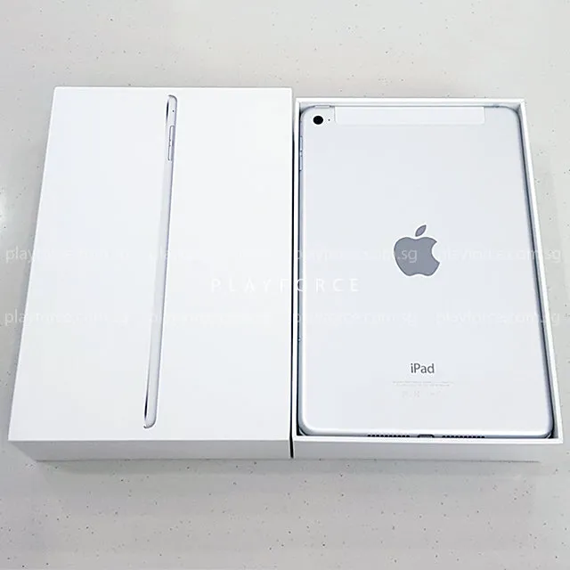 iPad Mini 4 (128GB, Cellular, Silver)