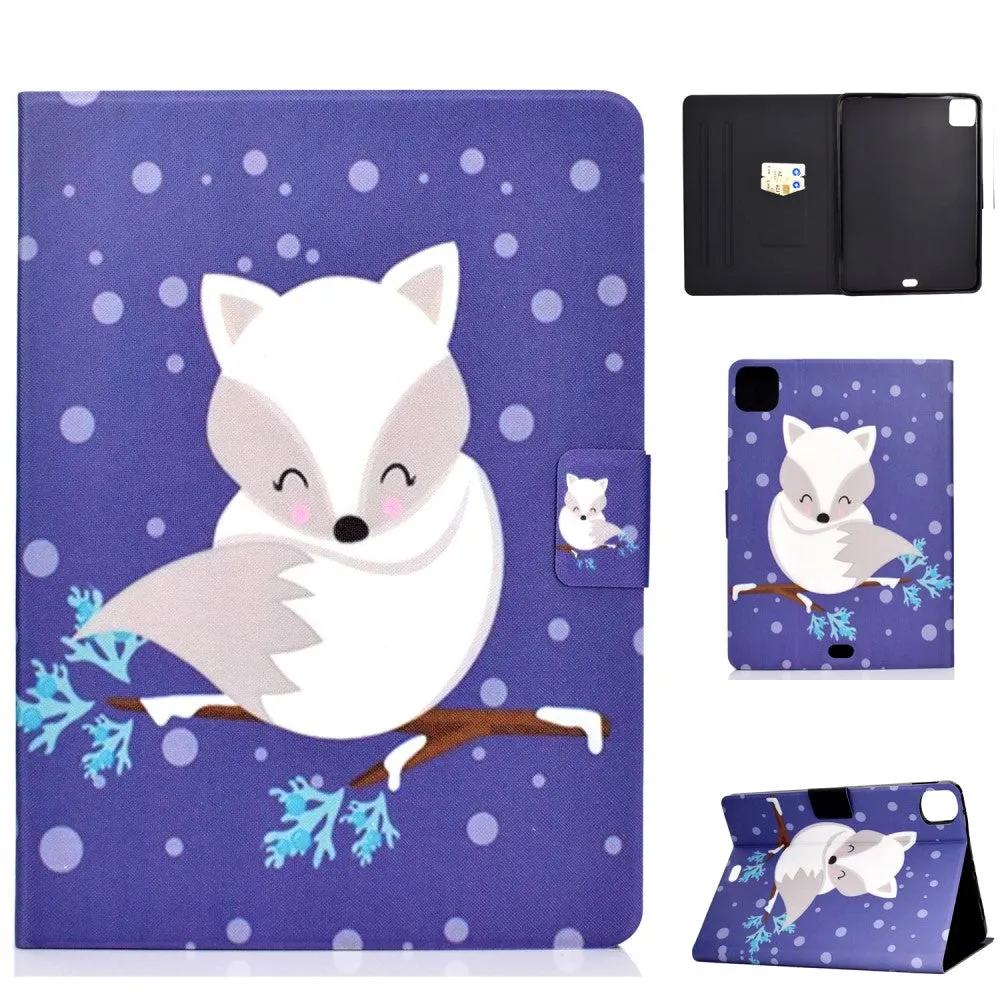 iPad Pro 11 (2021) / Air (2020) beautiful pattern leather flip case - White Fox