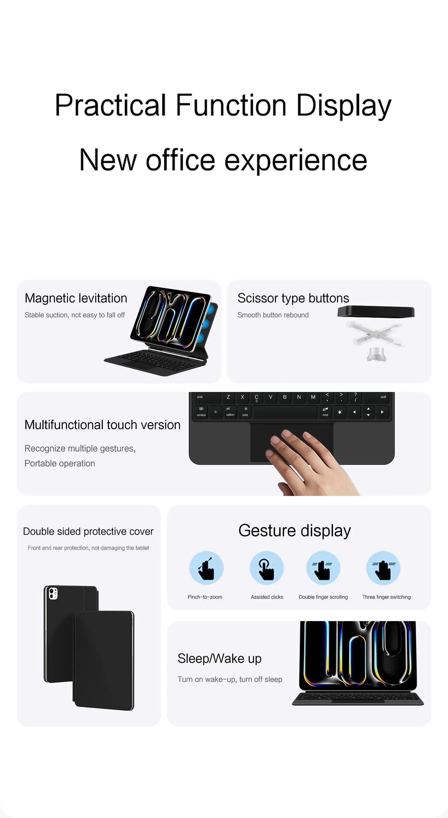 iPad Pro 11 2024 Magic Keyboard Smart Magnetic Case