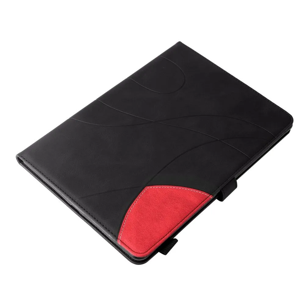 iPad Pro 12.9 (2021) / (2020) / (2018) KT dual color leather flip case - Black