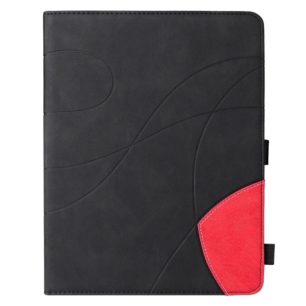 iPad Pro 12.9 (2021) / (2020) / (2018) KT dual color leather flip case - Black