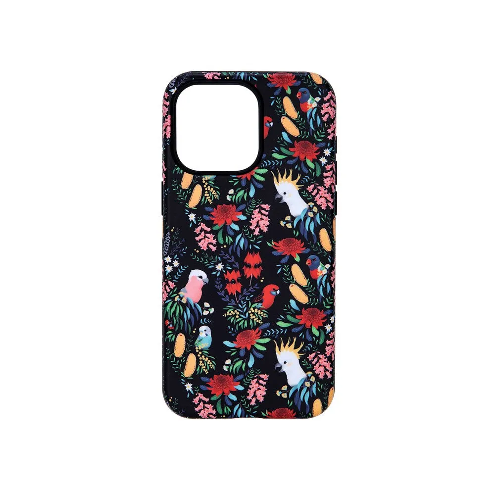 Iphone 15 Pro max Case Bush Parrots